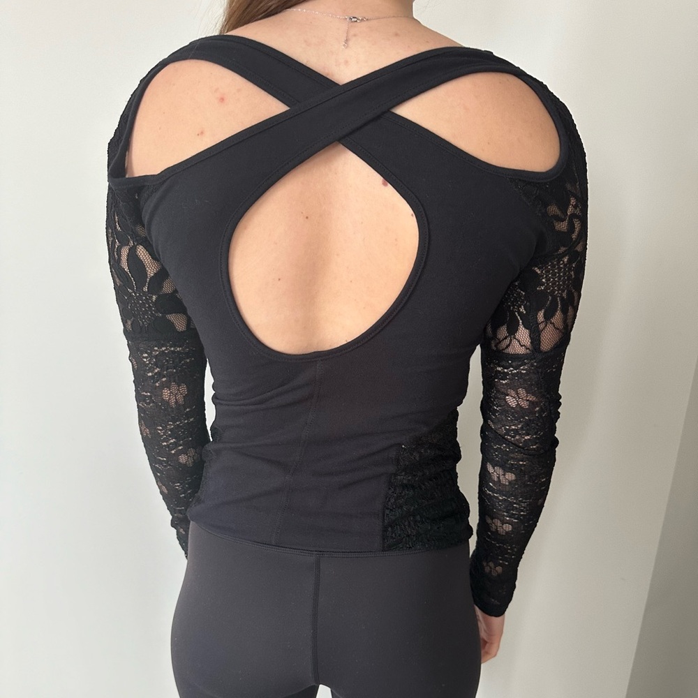Black lace top